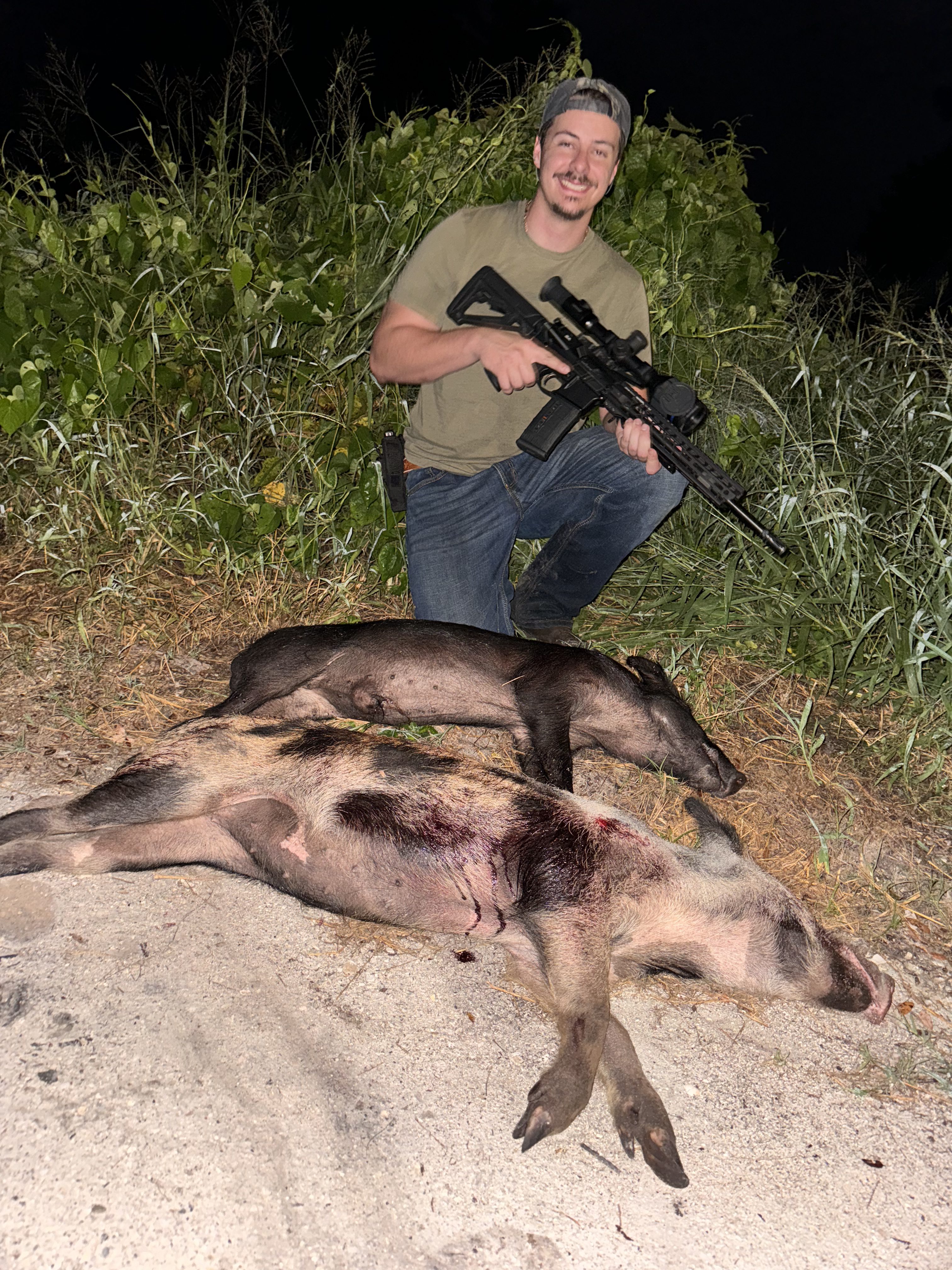 spotted hog kill thermal hunting with Southern Wildlife Outdoors in Central Florida